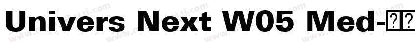 Univers Next W05 Med字体转换
